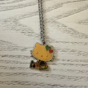 Hello Kitty Necklace Choker 2006 Vintage Sanrio Silver Girls